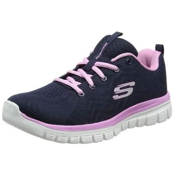 Skechers 12615-NVPK Graceful Get Connected Lacivert Kadın Spor Ayakkabı
