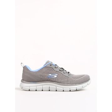 Skechers 150141TK GYBL Track New Staple Gri Kadın Spor Ayakkabı
