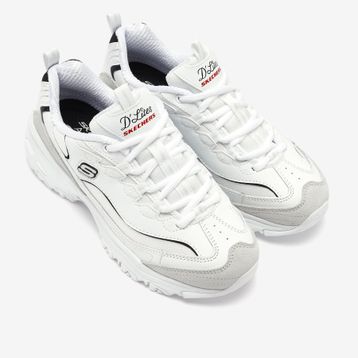 Skechers 150231-WBK D'Lites Beyaz Kadın Spor Ayakkabı