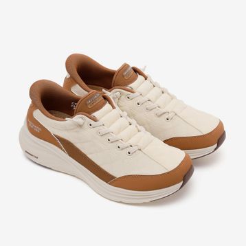Skechers 150417 NTBR Contour Foam-luxe Comfort Bej Kadın Spor Ayakkabı