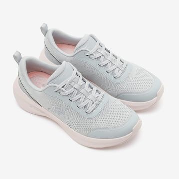 Skechers 150572 GYPK Plush Foam Gri Kadın Spor Ayakkabı