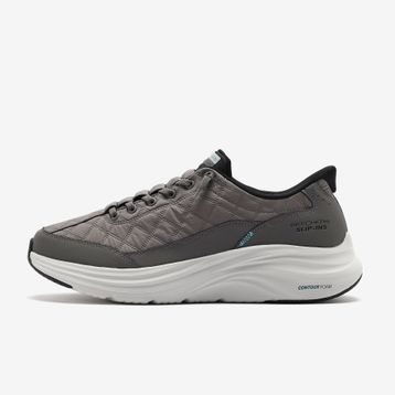 Skechers 232619 CCBK Vapor Foam Cozy Fit Gri Erkek Spor Ayakkabı