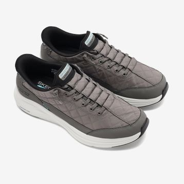 Skechers 232619 CCBK Vapor Foam Cozy Fit Gri Erkek Spor Ayakkabı