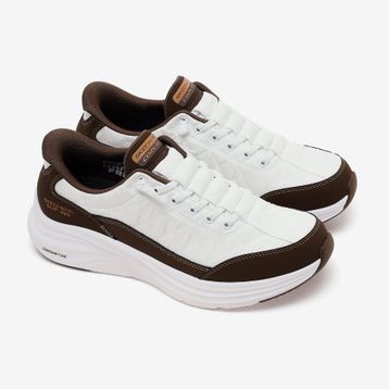 Skechers 232619 WBR Contour Foam-cozy Fit Beyaz Erkek Spor Ayakkabı