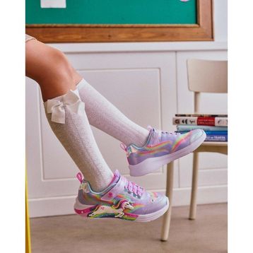 Skechers 302298L LVMT Unicorn Chaser Mor Çocuk Işıklı Spor Ayakkabı