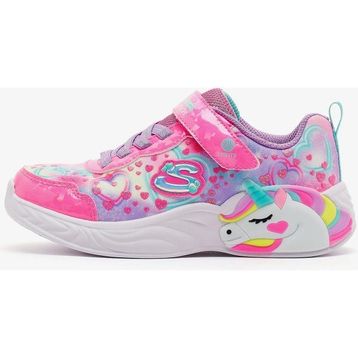 Skechers 303063L PKMT Unicorn Dreams - Heart Sparkles Pembe Çocuk Işıklı Spor Ayakkabı