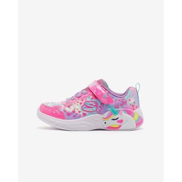 Skechers 303063L PKMT Unicorn Dreams - Heart Sparkles Pembe Çocuk Işıklı Spor Ayakkabı