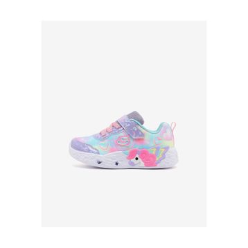Skechers 303064N LVMT Unicorn Charmer - Lil Heart Sparkles Mor Çocuk Işıklı Spor Ayakkabı