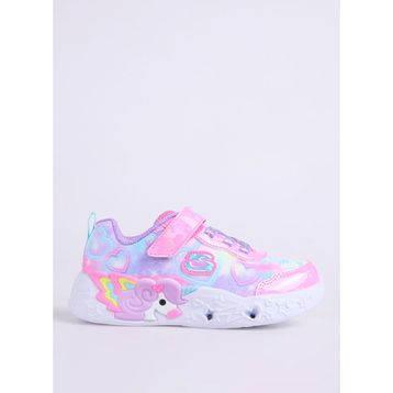 Skechers 303064N PKMT Unicorn Charmer Lil Heart Sparkles Pembe Çocuk Işıklı Spor Ayakkabı