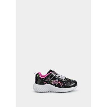 Skechers 303167N BKMT Bounder - Lil Star Friends Siyah Çocuk Spor Ayakkabı