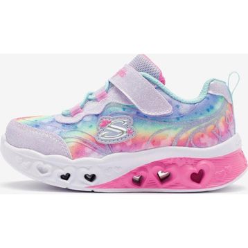 Skechers 303253N LVAQ Flutter Heart Lights - Groovy Swirl Mor Çocuk Işıklı Spor Ayakkabı