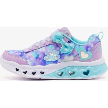 Skechers 303255L LVTQ Flutter Heart Lights - Blurred Love Mor Çocuk Işıklı Spor Ayakkabı