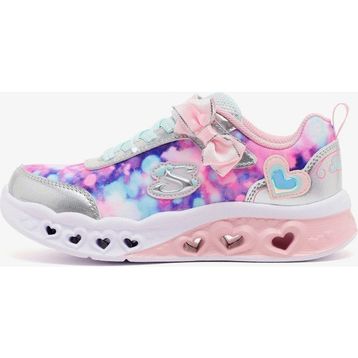 Skechers 303255L SLLP Flutter Heart Lights - Blurred Love Gri Çocuk Işıklı Spor Ayakkabı