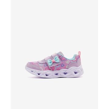 Skechers 303258N LVMT Heart Lights Boogie Land Mor Çocuk Işıklı Spor Ayakkabı