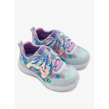 Skechers 303260N LBLV Glimmer Kicks - Magical Wings Mavi Küçük Kız Çocuk Işıklı Spor Ayakkabı