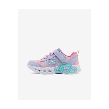 Skechers 303261L LVMT Infinite Heart Lights - Heart Jewels Mor Çocuk Işıklı Spor Ayakkabı