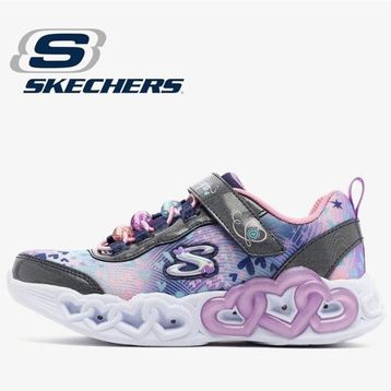 Skechers 303261L NV Infinite Heart Lights Heart Jewels Lacivert Çocuk Işıklı Spor Ayakkabı