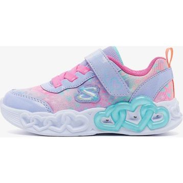 Skechers 303261N LVMT Infinite Heart Lights - Heart Jewels Mor Çocuk Işıklı Spor Ayakkabı