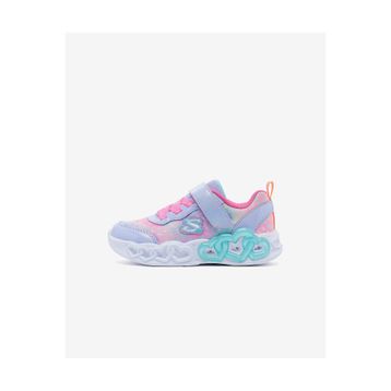 Skechers 303261N LVMT Infinite Heart Lights - Heart Jewels Mor Çocuk Işıklı Spor Ayakkabı