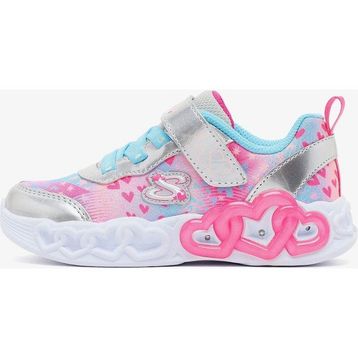 Skechers 303261N SMLT Infinite Heart Lights - Heart Jewels Gri Çocuk Işıklı Spor Ayakkabı