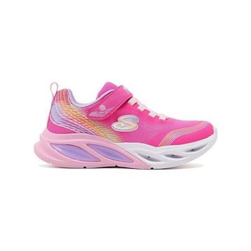 Skechers 303709L PKMT Cosmic Glow - Rainbow Beam Pembe Çocuk Işıklı Spor Ayakkabı