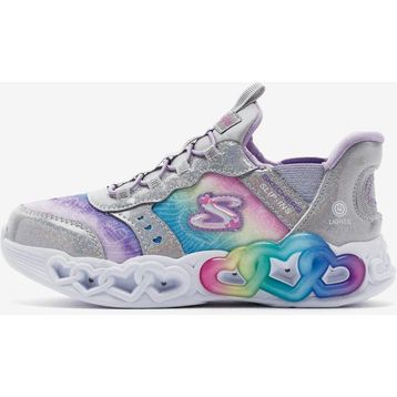 Skechers 303755L SMLT İnfinite Heart Lights Gri Işıklı Büyük Kız Çocuk Spor Ayakkabı