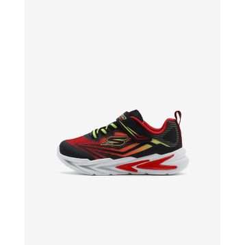 Skechers 400139NBKRD Flexglow Ultra Siyah Işıklı Küçük Erkek Çocuk Spor Ayakkabı