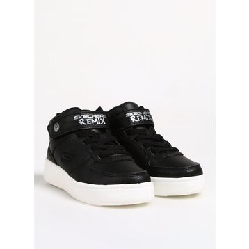 Skechers 400622L BLK Sport Court 92 Show Starter Siyah Işıklı Büyük Erkek Çocuk Spor Ayakkabı