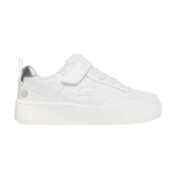 Skechers 400623L-WHT Sport Court 92 Show Maddox Beyaz Unisex Çocuk Koşu ve Yürüyüş Ayakkabı