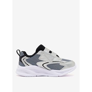 Skechers 401498N SLBK Meteor-lights - Glow Spike Gri Çocuk Işıklı Spor Ayakkabı