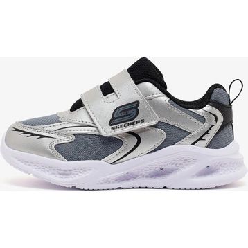 Skechers 401498N SLBK Meteor-lights - Glow Spike Gri Çocuk Işıklı Spor Ayakkabı