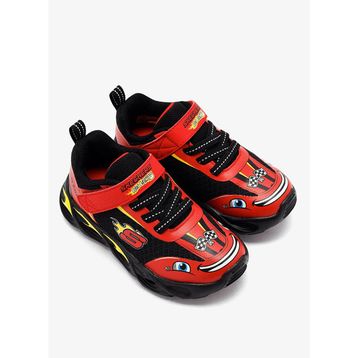 Skechers 402306N RDBK Thermo-flash - Wheel Buddies Kırmızı Çocuk Işıklı Spor Ayakkabı