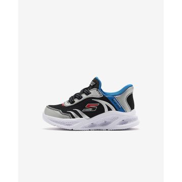 Skechers 403848N SLBK Meteor Lights Brisk Beams Küçük Gri Işıklı Erkek Çocuk Spor Ayakkabı