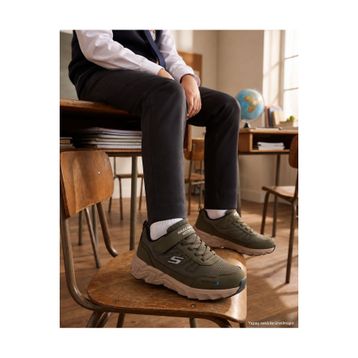 Skechers 406334L OLV Elite Sport Tread-aquavek Yeşil Çocuk Spor Ayakkabı