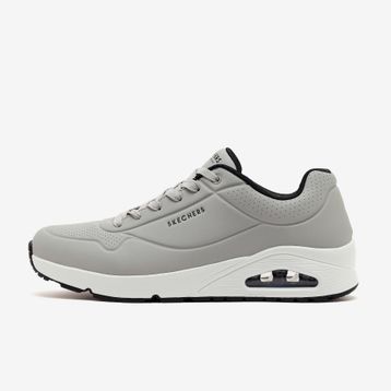 Skechers 52458 LGBK Uno - Stand On Air Gri Erkek Spor Ayakkabı
