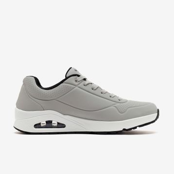 Skechers 52458 LGBK Uno - Stand On Air Gri Erkek Spor Ayakkabı