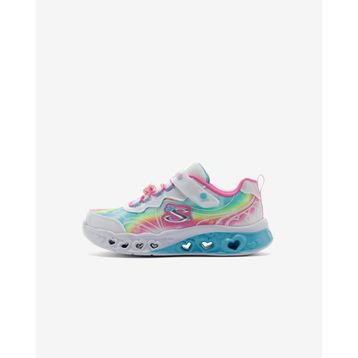 Skechers Flutter Heart Lights Groovy Swirl GS Beyaz Işıklı Kız Çocuk Spor Ayakkabı