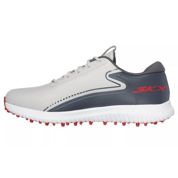 Skechers Max 2 Arch Fit Su Geçirmez Spikeless Gri Kırmızı Erkek Golf Ayakkabısı