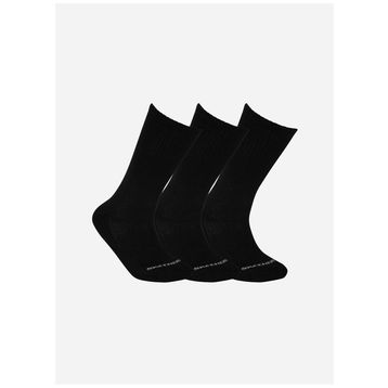 Skechers S192135-001 Padded Crew Cut 3'lü Siyah Çorap
