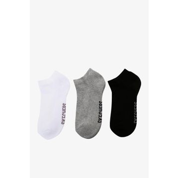 Skechers S221512-971 U 3 Pack Padded Low Cut Sock Unisex Çok Renkli Çorap