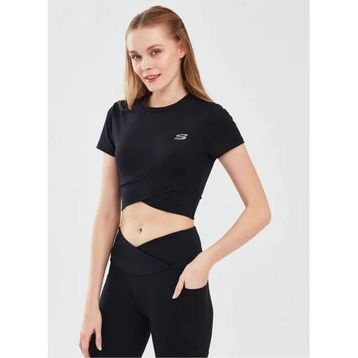Skechers S241133-001 Performance Coll. W Short Sleeve Siyah Kadın T-shirt