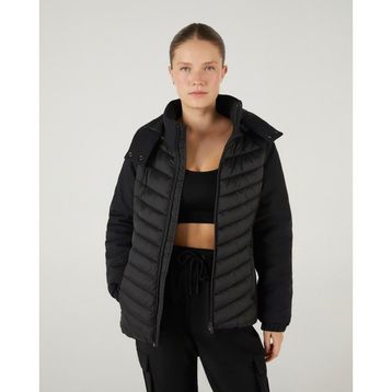Skechers W Outerwear Padded Jacket S242042-001 Siyah Kadın Mont