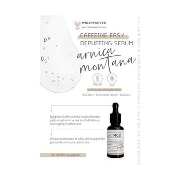 Skin401 %5 Kafein 30 ml Göz Altı Şişlik ve Torbalanma Önlemeye Yardımcı Serum
