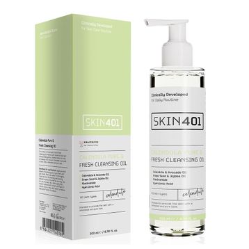 Skin401 Kalendula Saf ve Tazeleyici 200 ml Cilt Temizleme Yağı