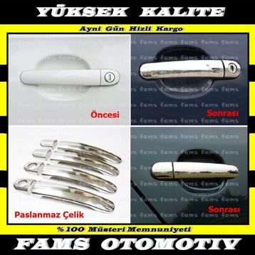 Skoda Fabia 1999 2007 4 Kapı Krom Kapı Kolu