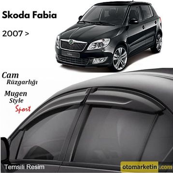 Skoda Fabia 2007 Mügen Cam Rüzgarlığı