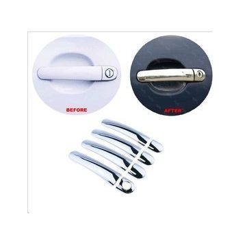 Skoda Fabia Mk1 1999 2008 Paslanmaz Çelik 4 Kapı Krom Kapı Kolu