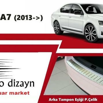 Skoda Octavia A7 Arka 2013 Krom Tampon Eşiği