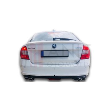 Skoda Rapid 2012 Üzeri Krom Bagaj Alt Çıtası