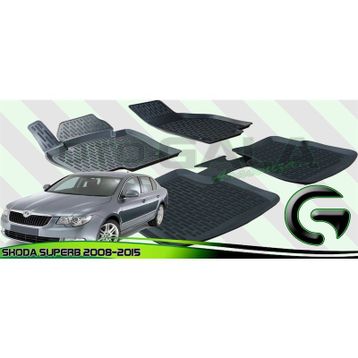 Skoda Superb 2008-2015 3D Havuzlu Paspas